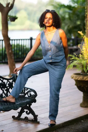 The Heavy Linen Panelled Pants