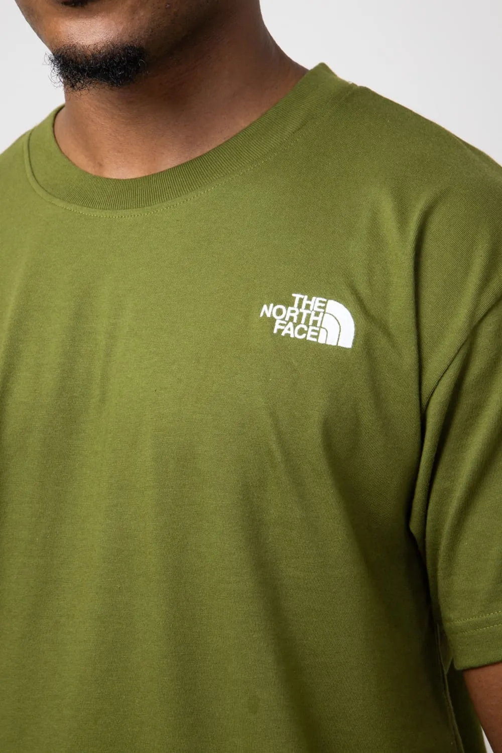 The North Face Box Fit T-Shirt for Men in Forest Olive | NF0A84GD-TOE-GRN