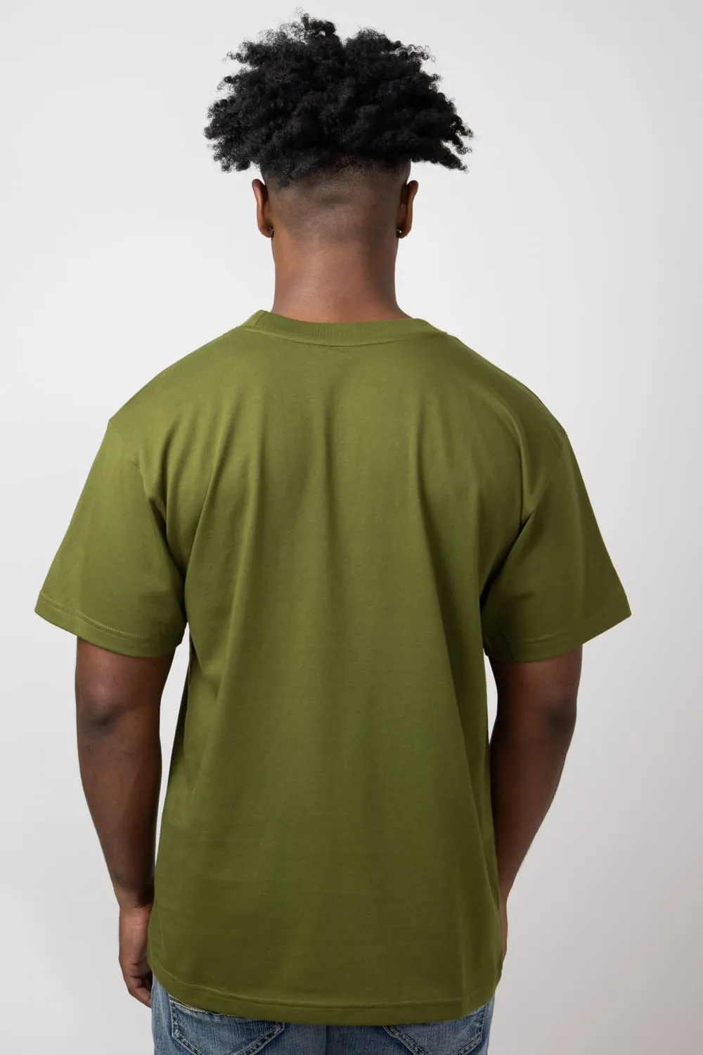 The North Face Box Fit T-Shirt for Men in Forest Olive | NF0A84GD-TOE-GRN