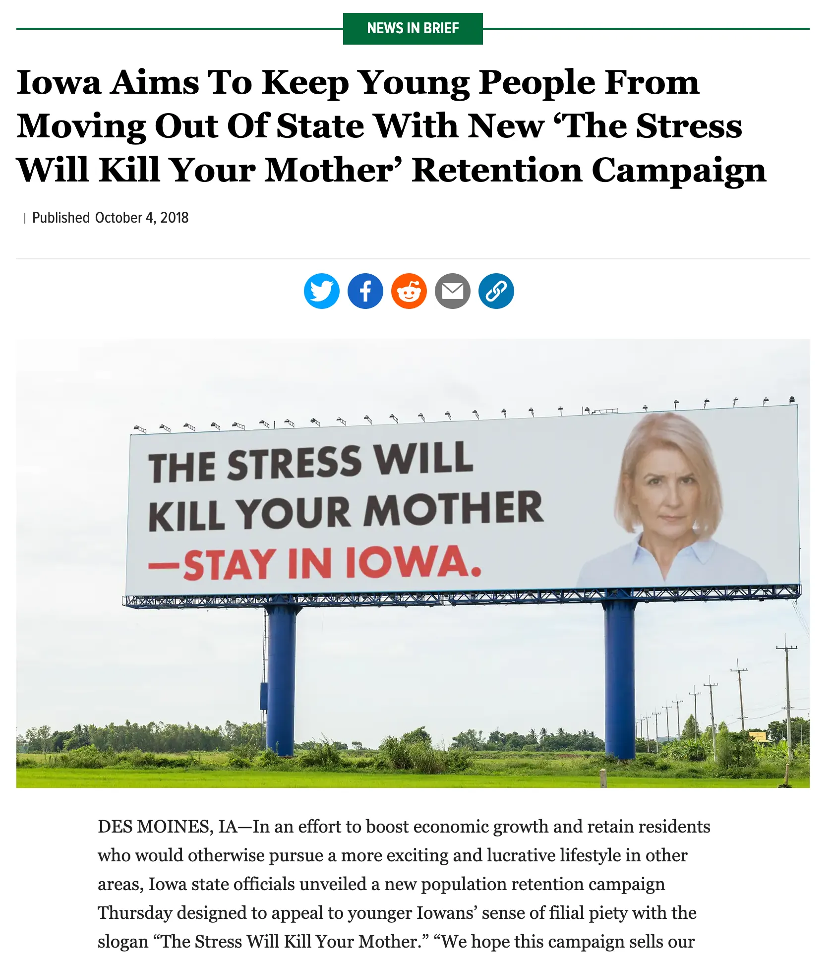 The Onion: Iowa Young People