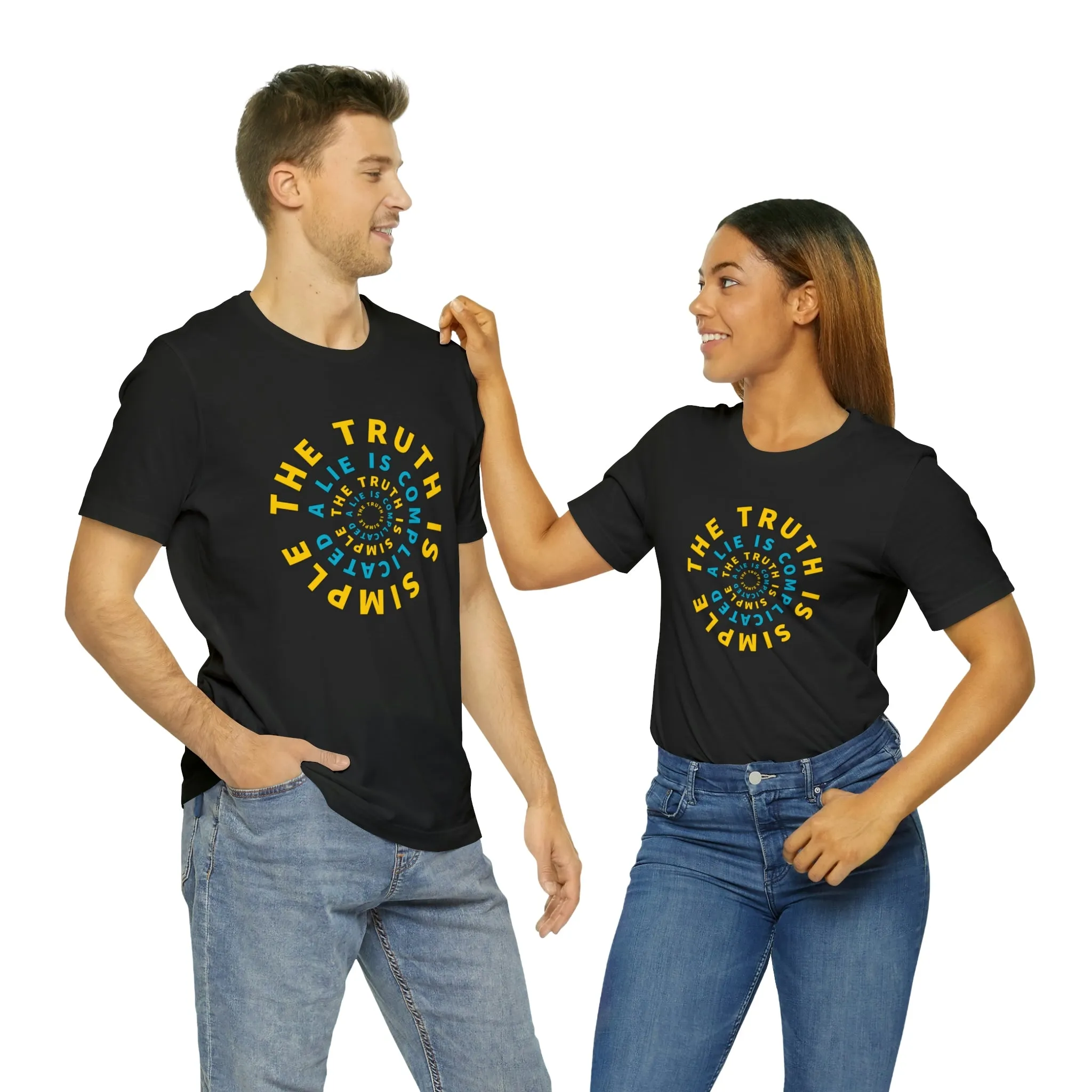 The Truth Is Simple A Lie Is Complicated Short Sleeve Tee