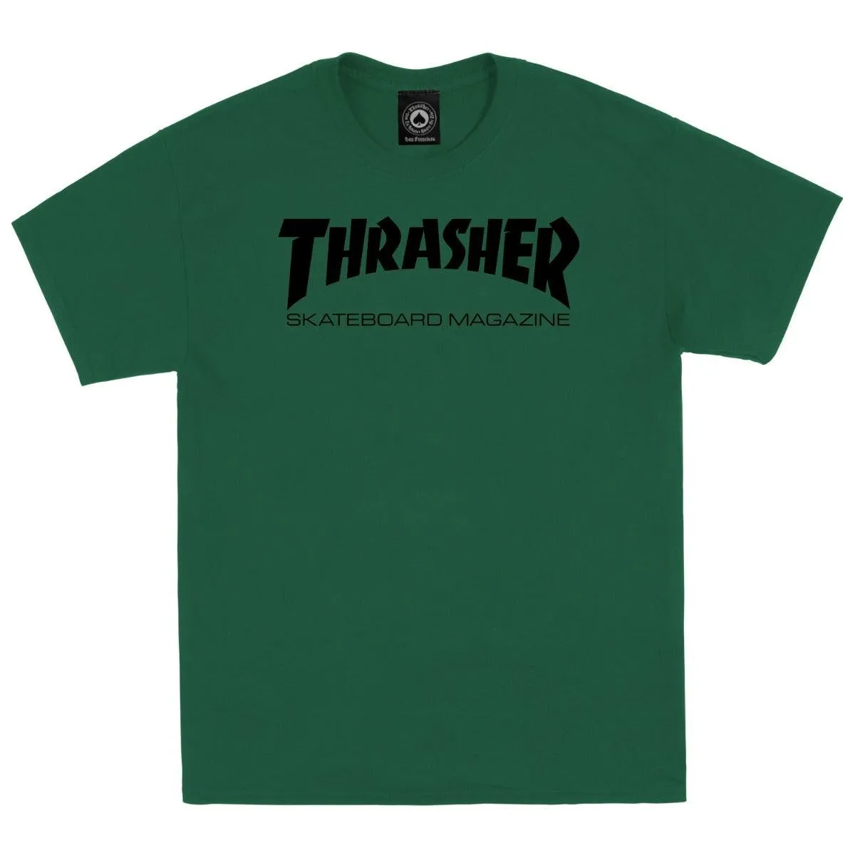 THRASHER Skate Mag Tee Army Green