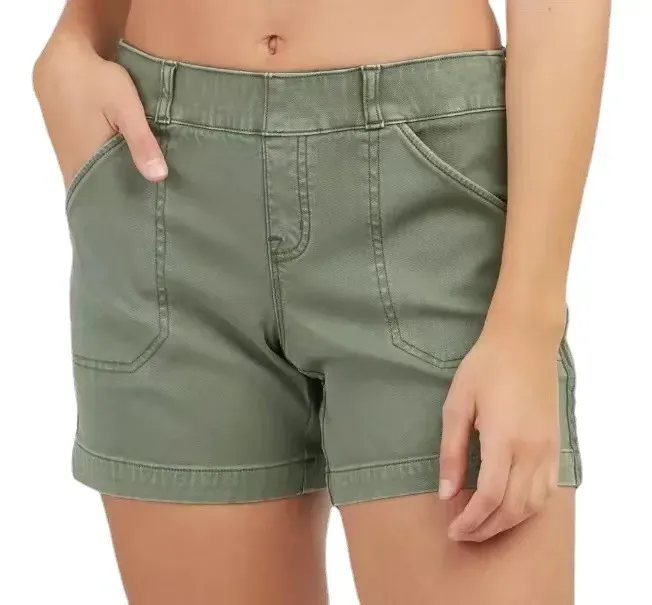 TrailBliss High Waist Utility Pocket Denim Shorts