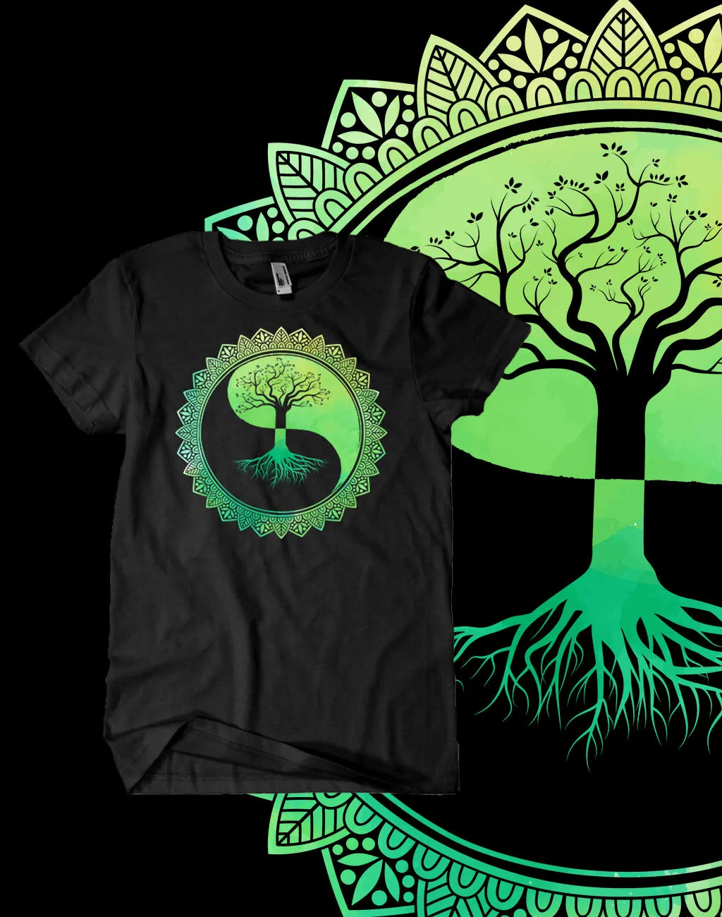 Tree Of Life Yin Yang T-Shirt