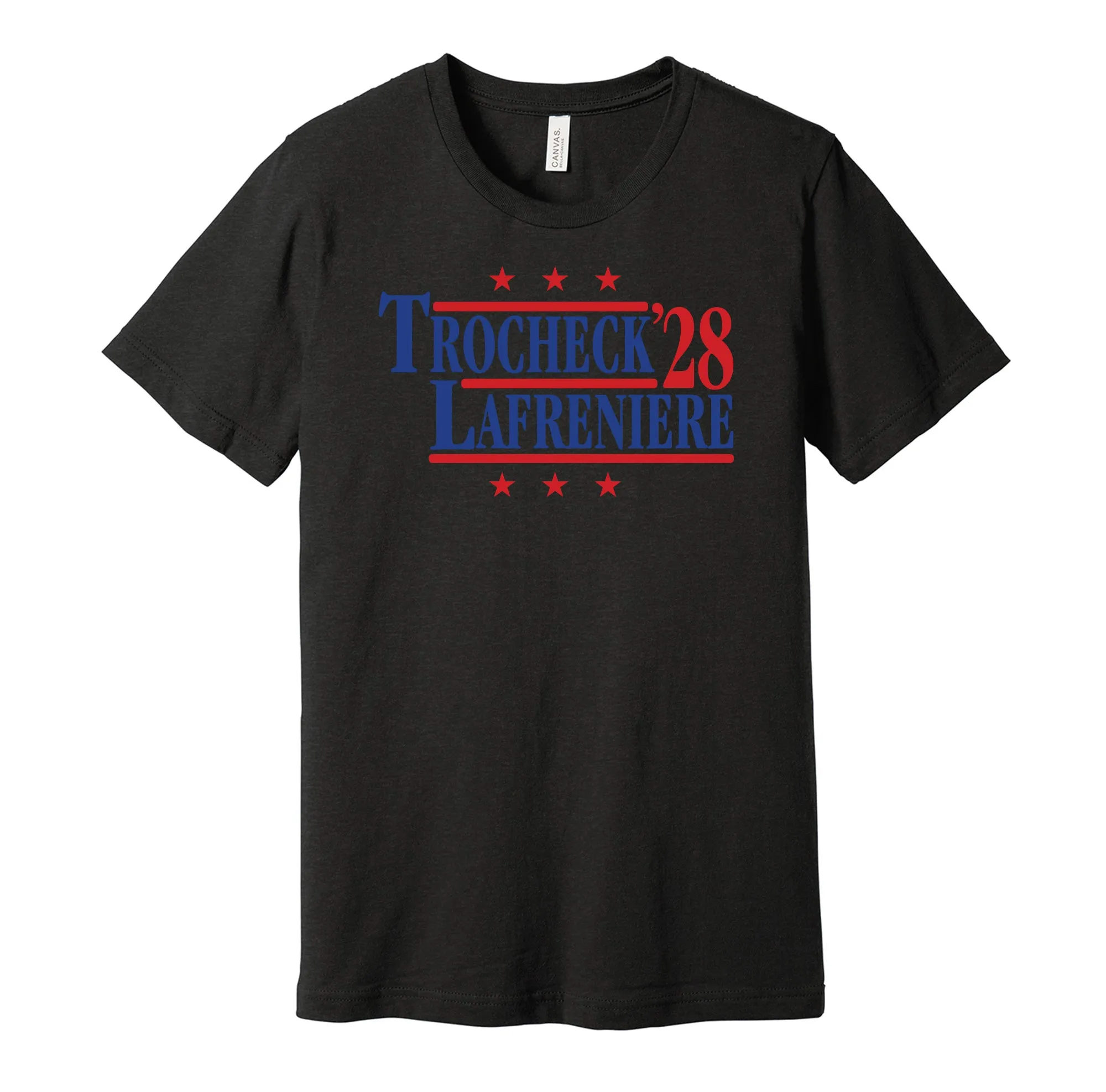 Trocheck & Lafreniere '28 - New York Hockey Political Campaign Parody T-Shirt - Hyper Than Hype Shirts