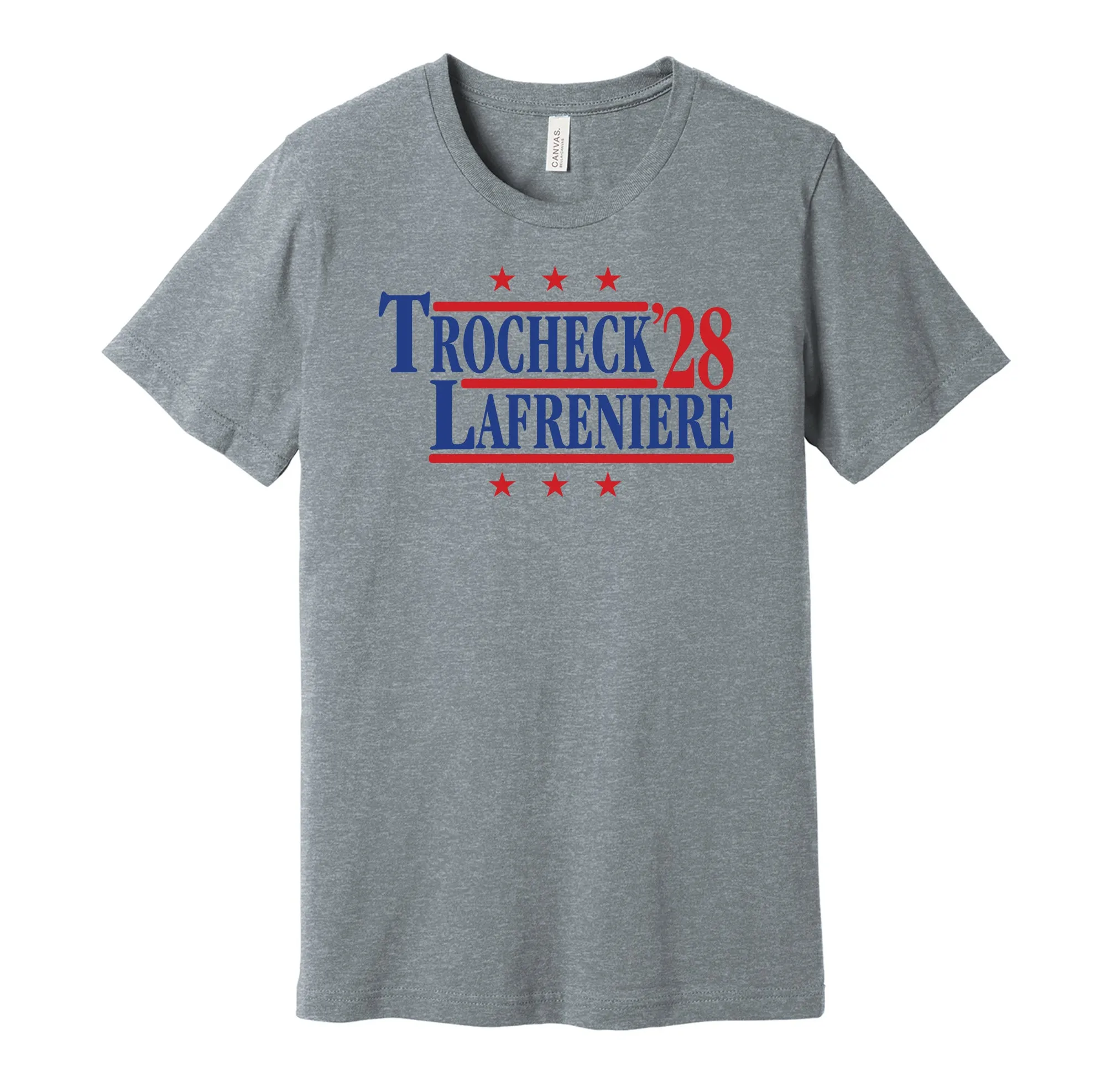 Trocheck & Lafreniere '28 - New York Hockey Political Campaign Parody T-Shirt - Hyper Than Hype Shirts