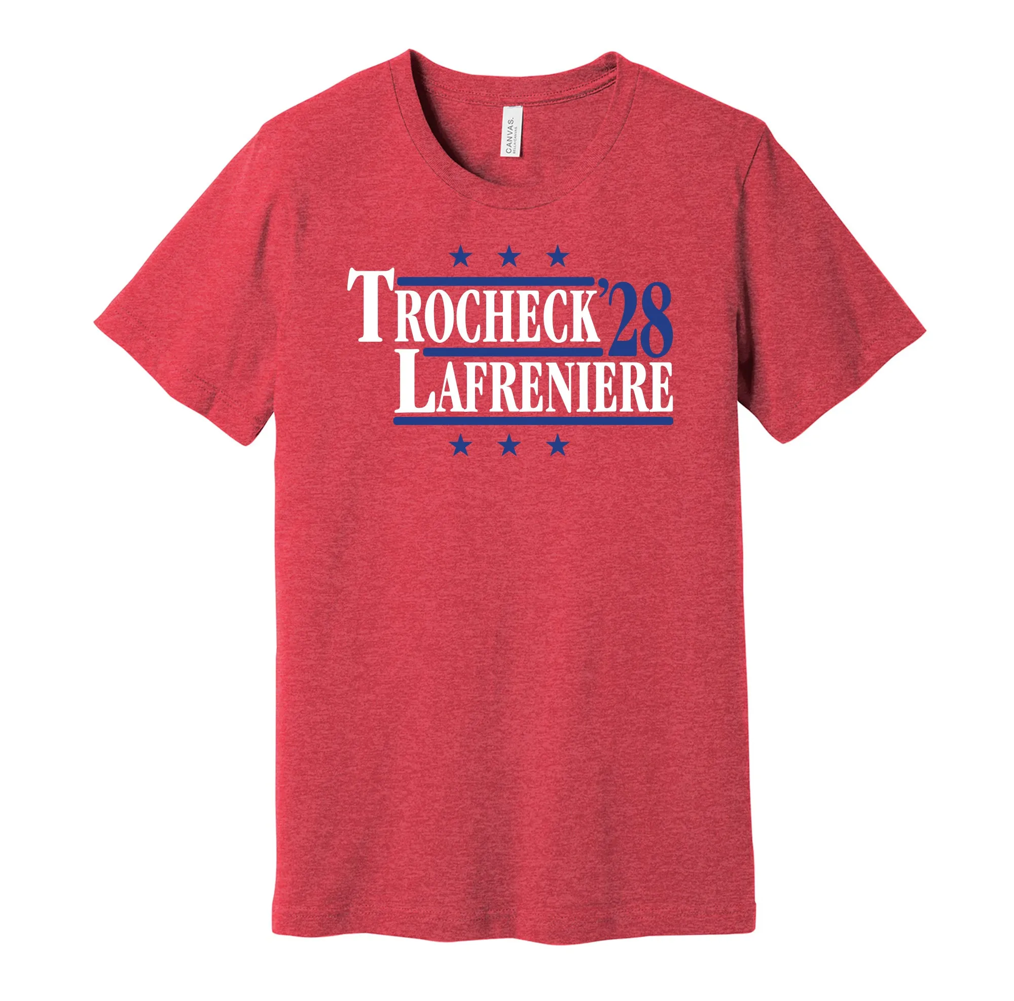 Trocheck & Lafreniere '28 - New York Hockey Political Campaign Parody T-Shirt - Hyper Than Hype Shirts