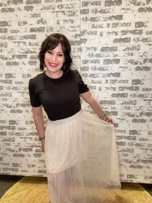 Twinkle Tulle Skirt - Cream