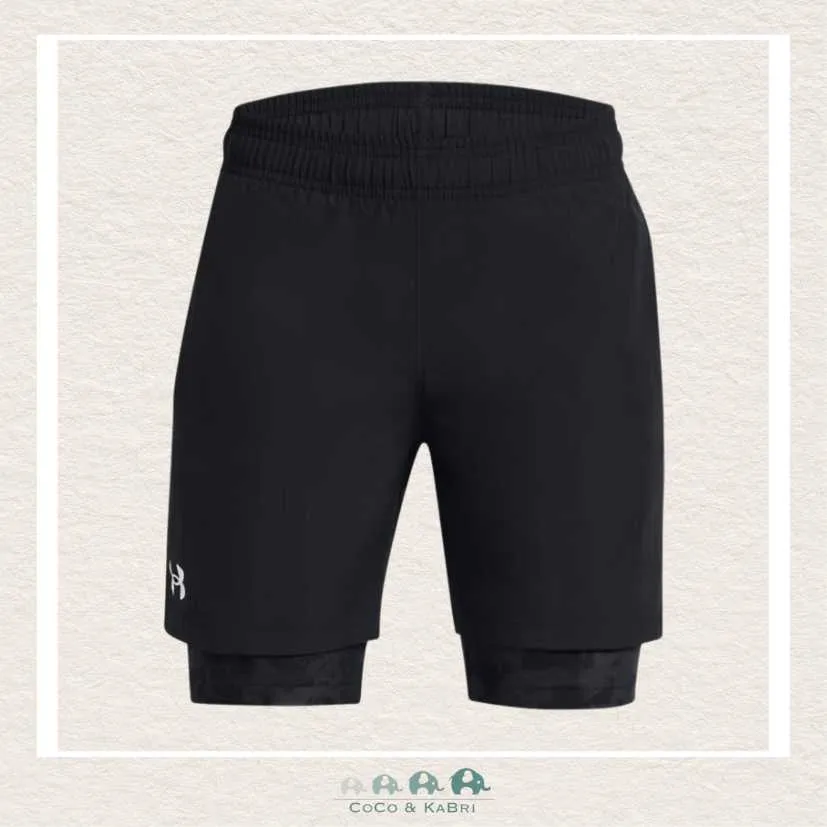 Under Armour Boys' Tech™ Woven 2-in-1 Shorts - Black