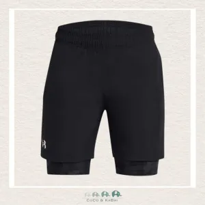 Under Armour Boys' Tech™ Woven 2-in-1 Shorts - Black