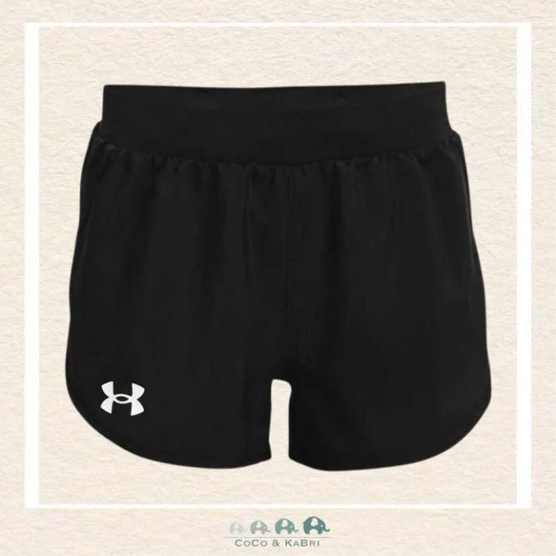 Under Armour Girls' Fly-By Shorts- Black