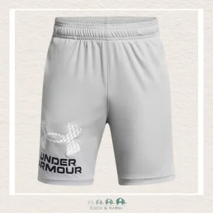 Under Armour Youth Boys'Tech™ Logo Shorts Mod Gray