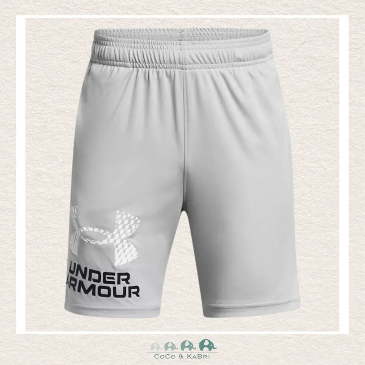 Under Armour Youth Boys'Tech™ Logo Shorts Mod Gray