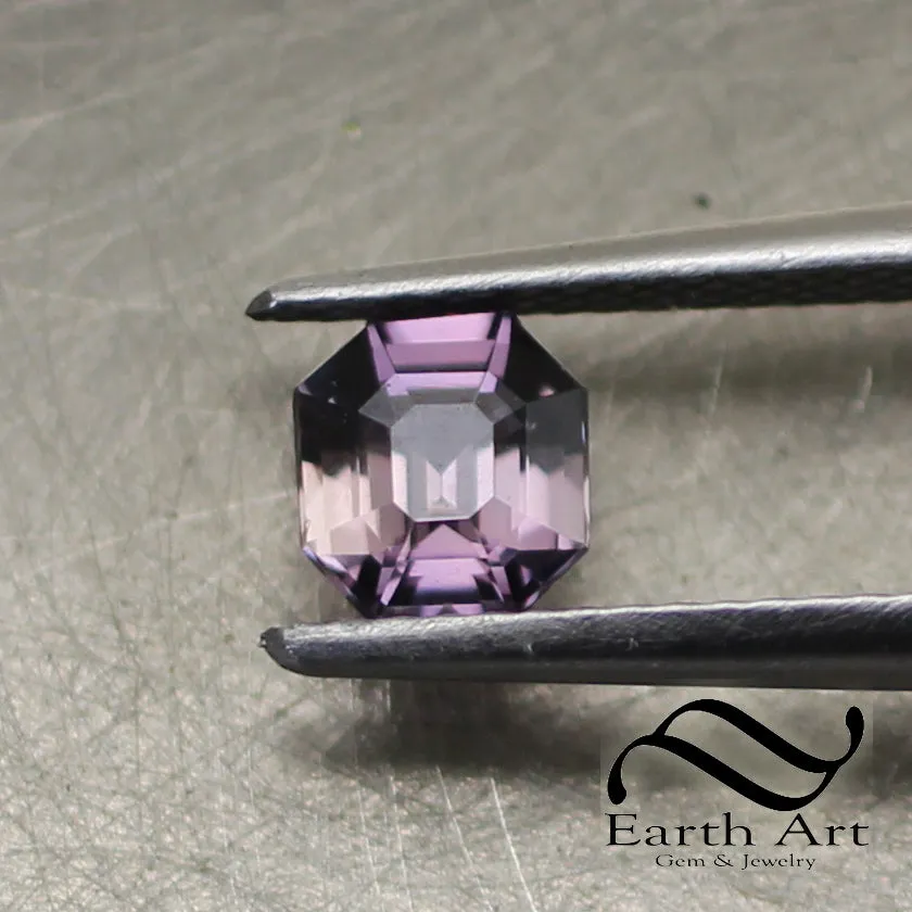 Unheated Tanzania Sapphire - Purple Octagon cut 0.9 ct