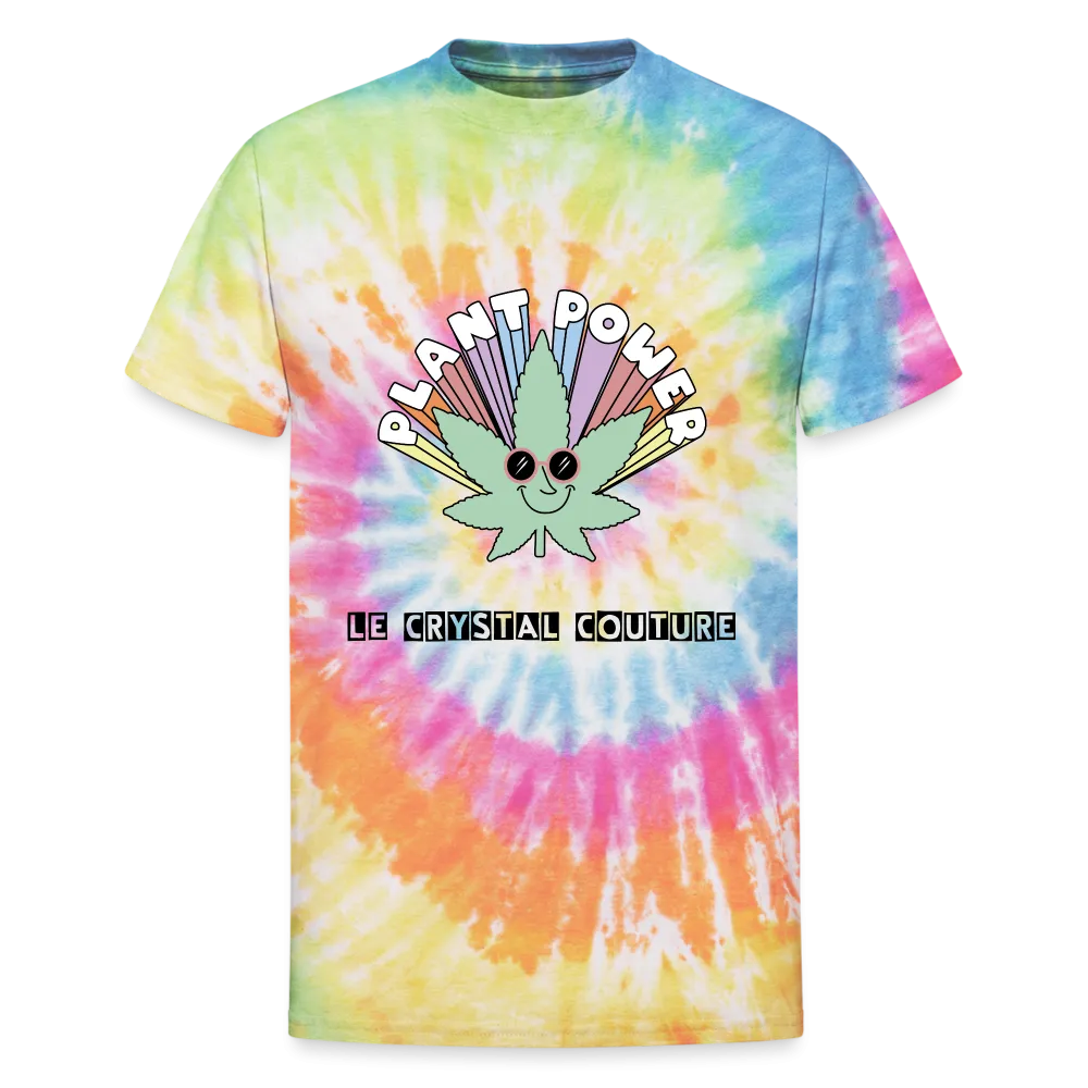 Unisex Tie Dye T-Shirt 420 Plant Power Festivalwear