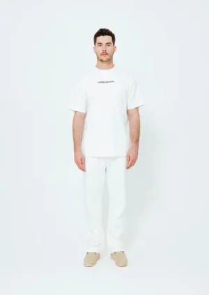 UNNECESSARY Logo Tee Bone White