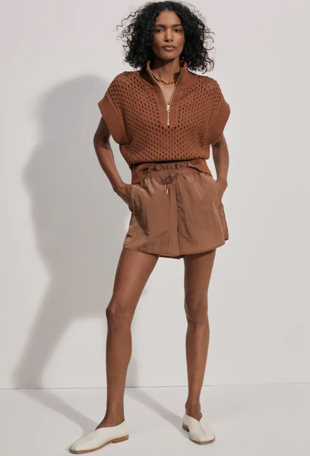 Varley | Tulair High Rise Short 3" {Rawhide}