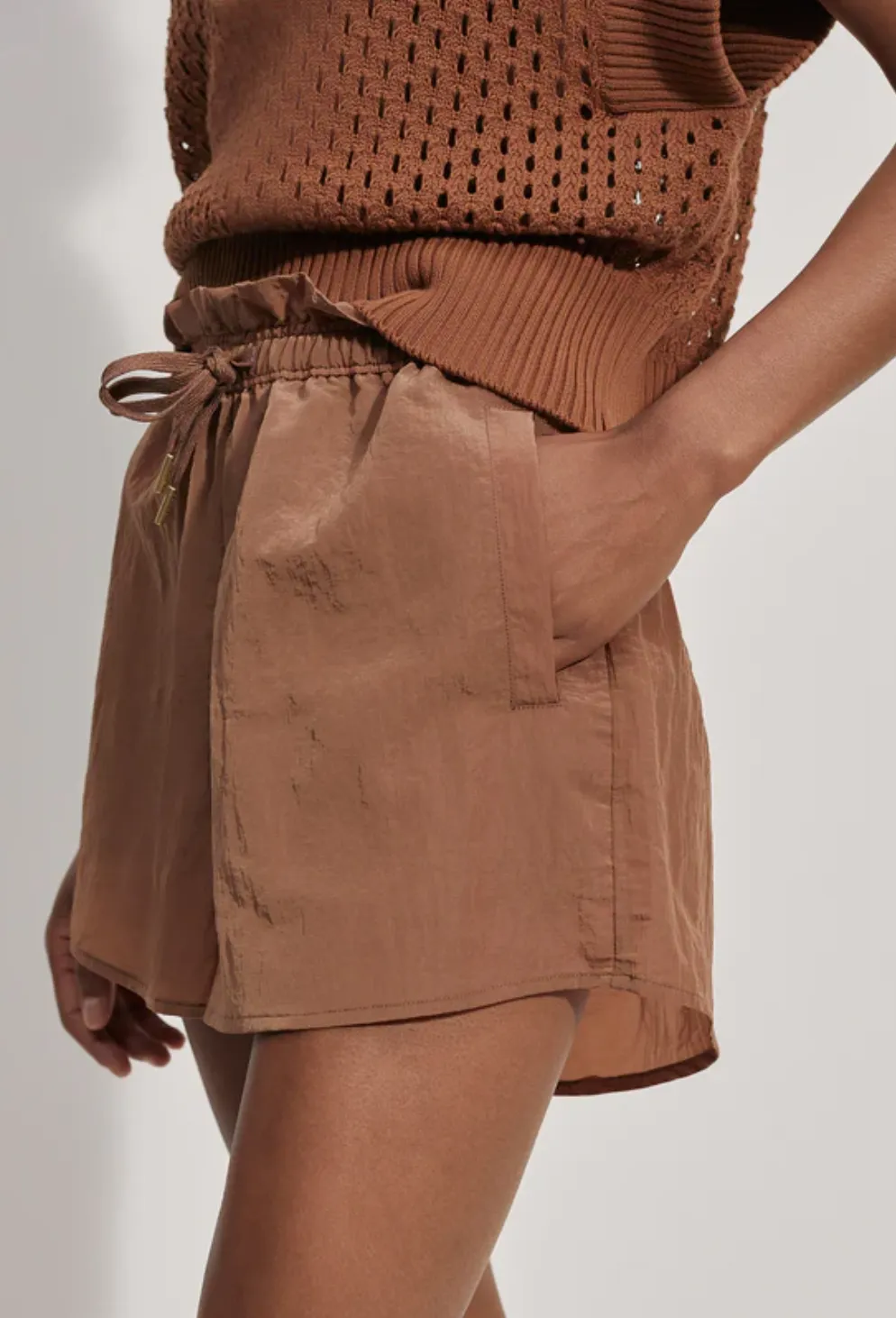 Varley | Tulair High Rise Short 3" {Rawhide}