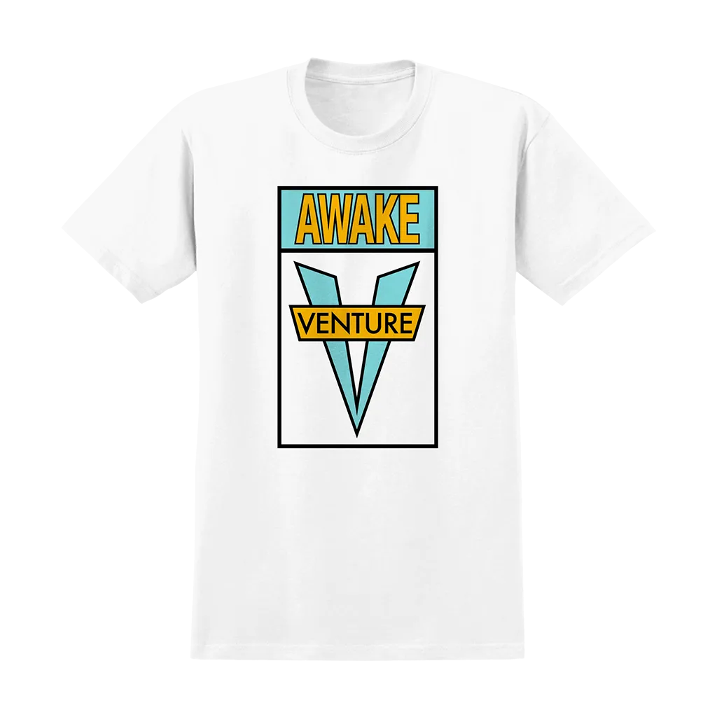 Venture Awake T-Shirt White/Teal