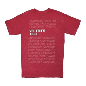 Vic Firth LE 1963 Red Graphic Tee - Extra Large