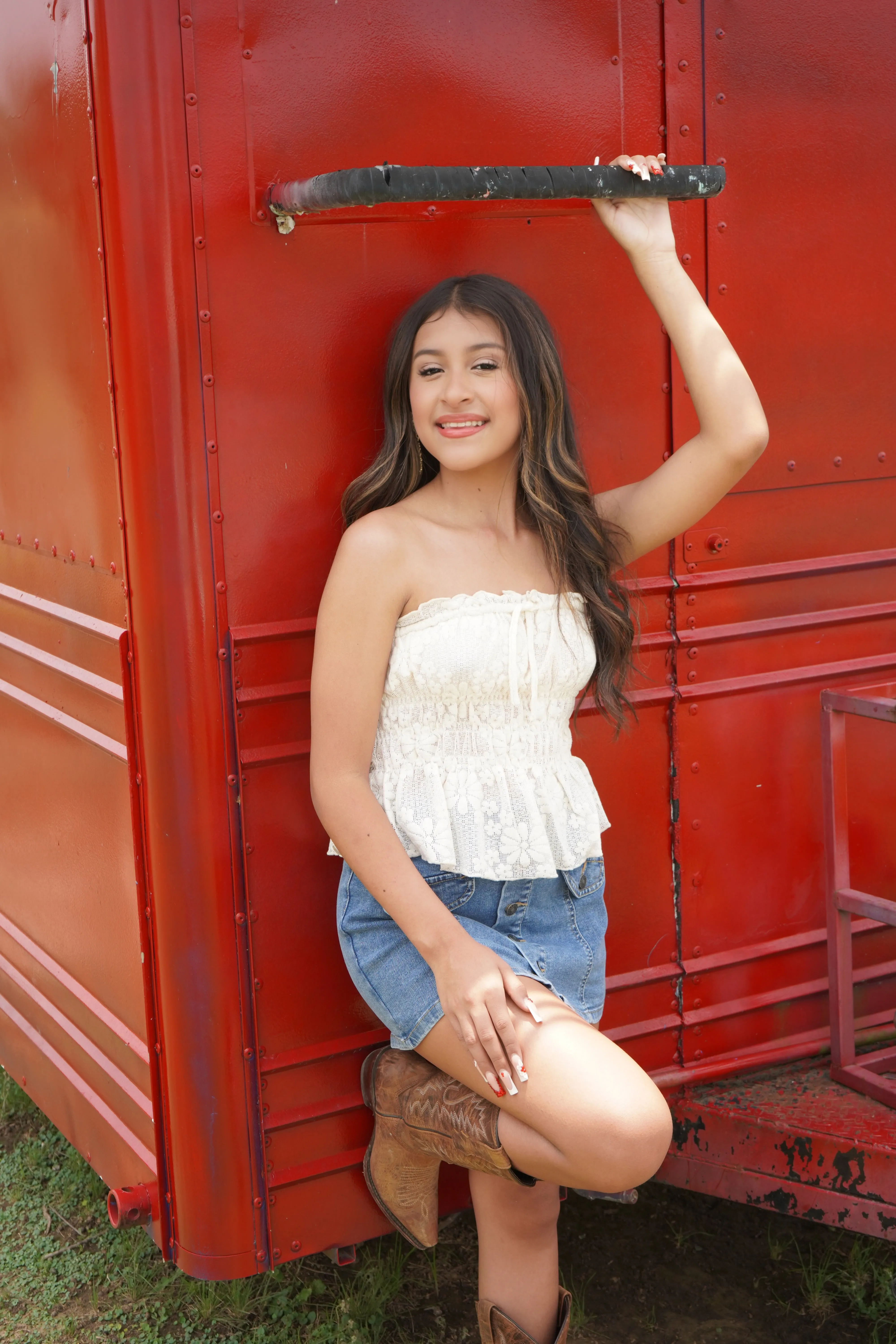 Victoria Light Blue Denim Skort