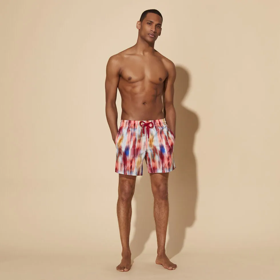 VILEBREQUIN Men Swim Shorts Ultra-Light and Packable Ikat Flowers