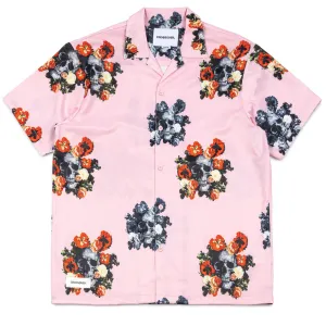What Will Lasts Flower Skull Shirt | Pink