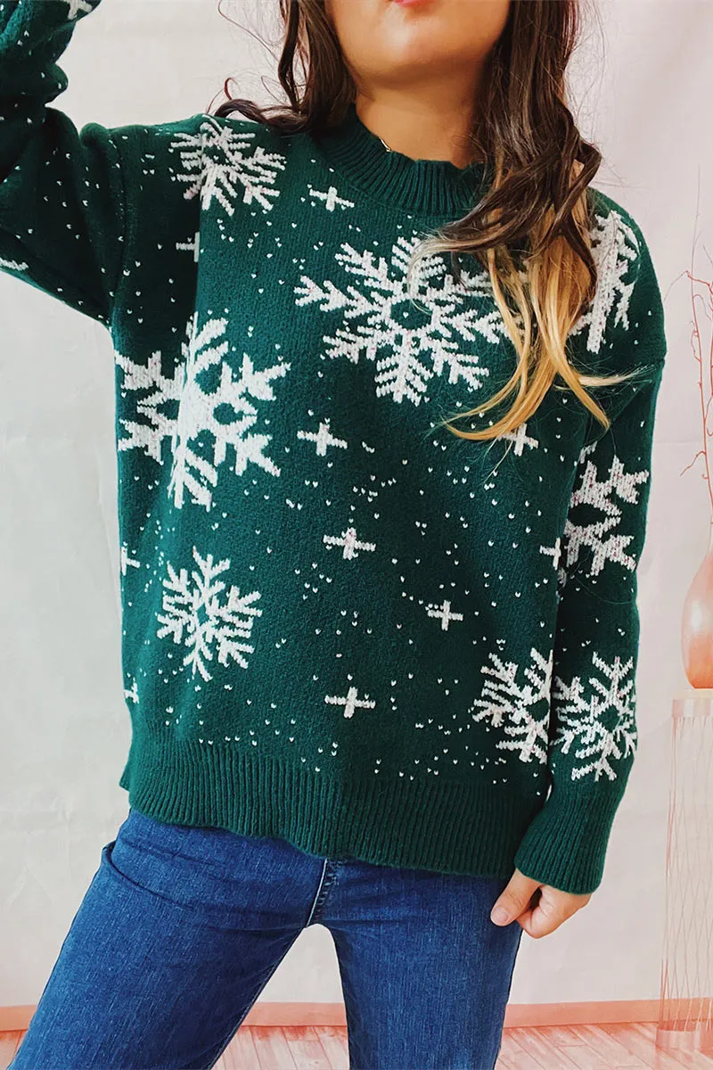 WI0235 Snowflake Holiday Sweater