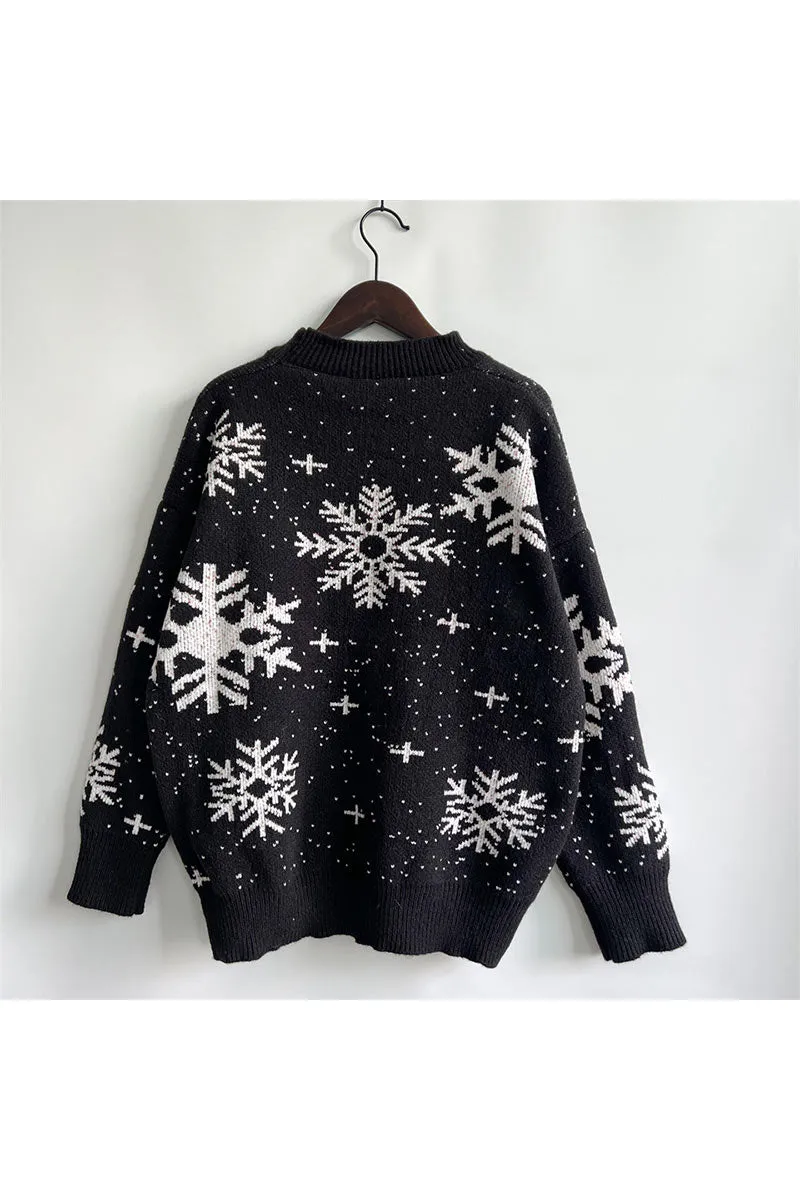 WI0235 Snowflake Holiday Sweater