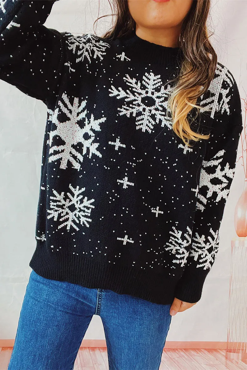 WI0235 Snowflake Holiday Sweater