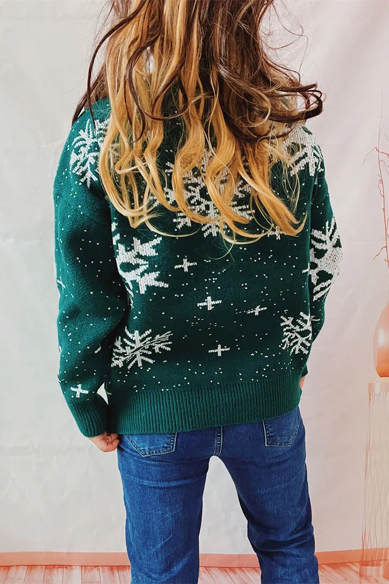WI0235 Snowflake Holiday Sweater