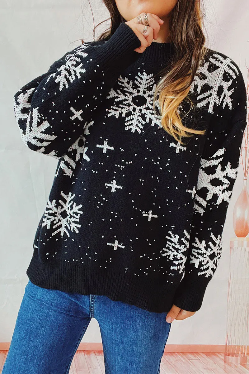 WI0235 Snowflake Holiday Sweater