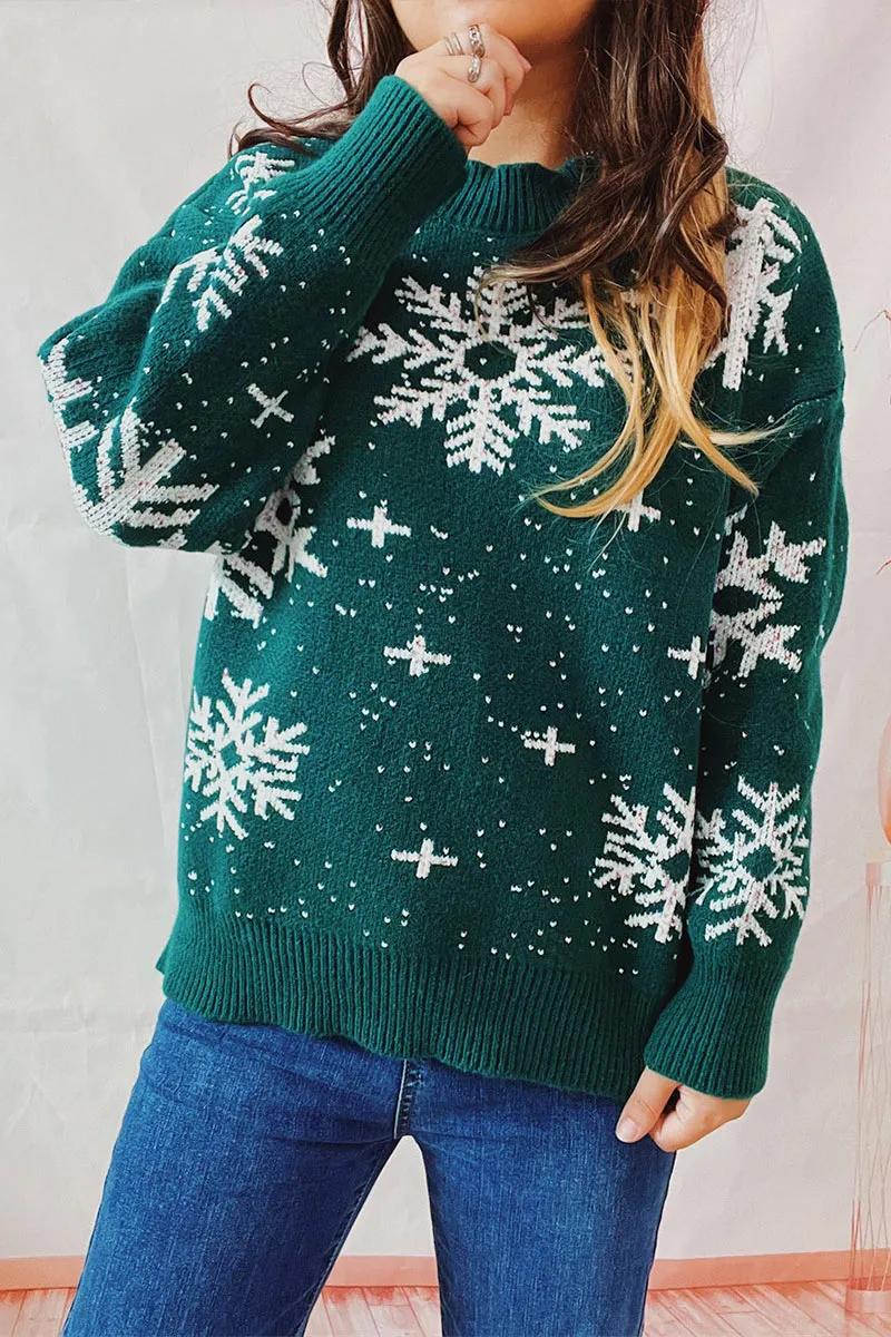 WI0235 Snowflake Holiday Sweater