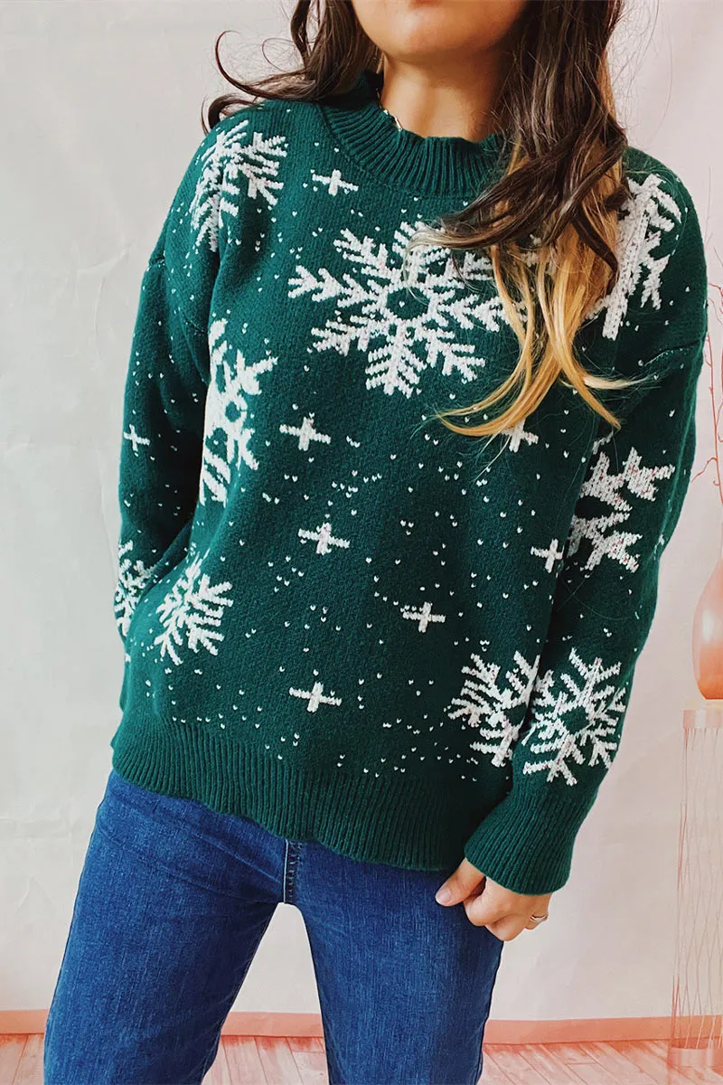 WI0235 Snowflake Holiday Sweater
