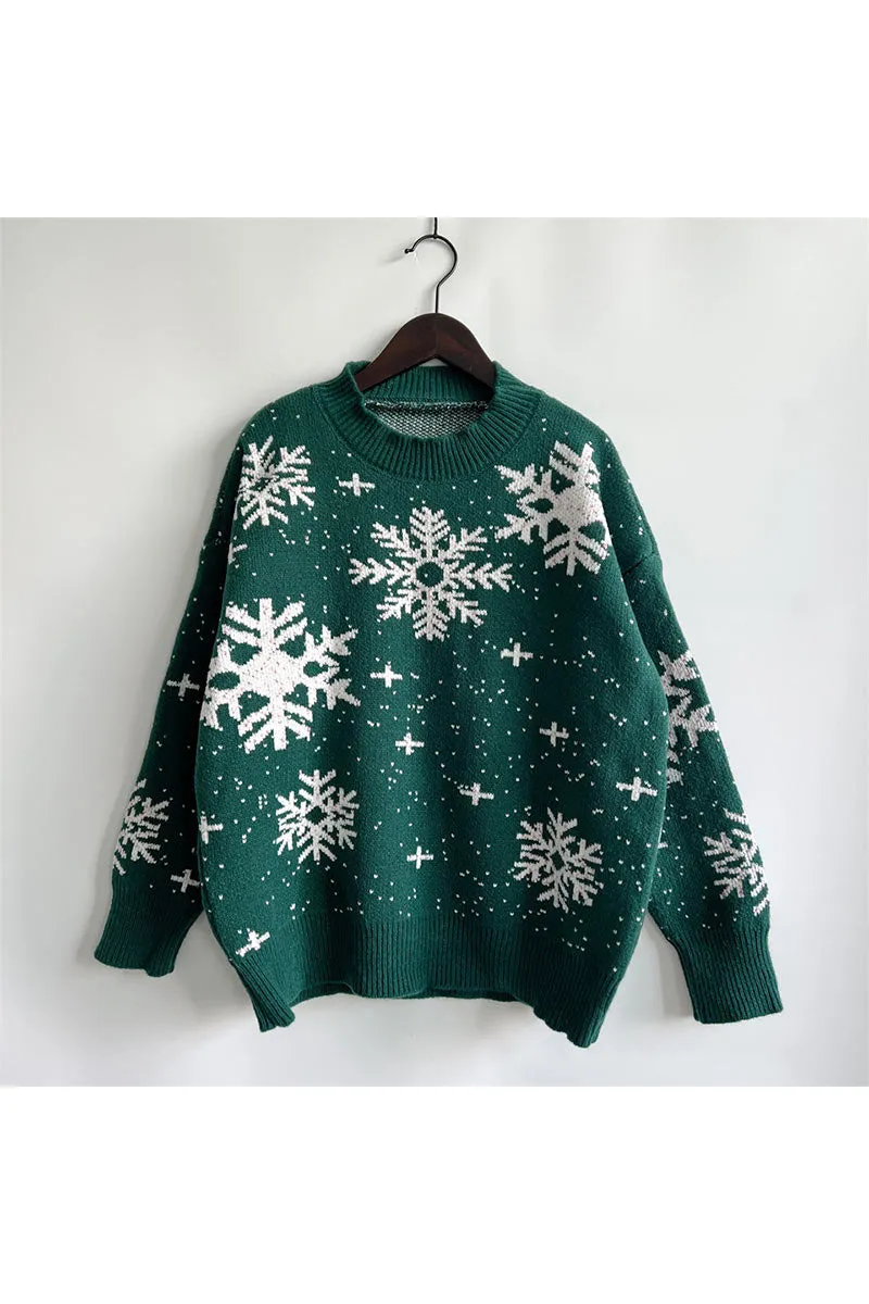 WI0235 Snowflake Holiday Sweater
