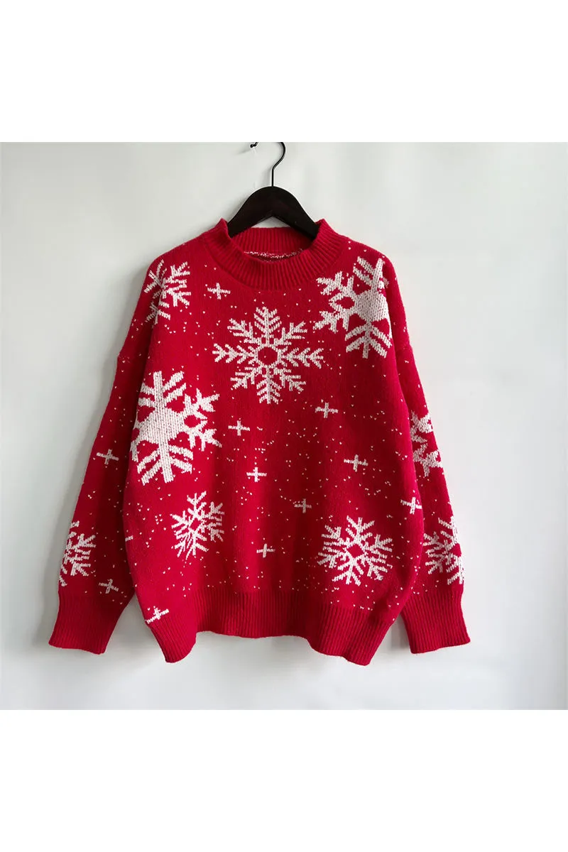 WI0235 Snowflake Holiday Sweater