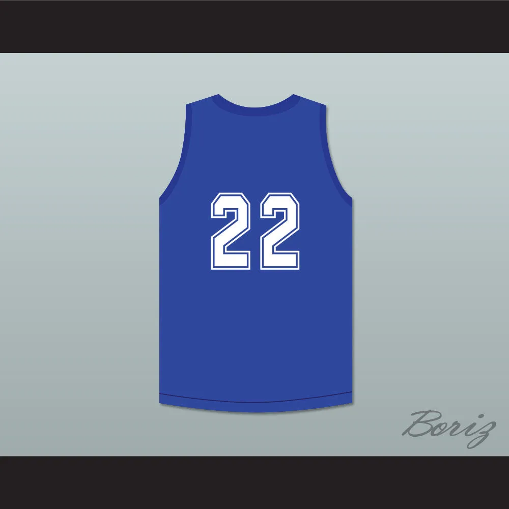 Willie 22 Clean Sweep Blue Basketball Jersey Slam Dunk Ernest