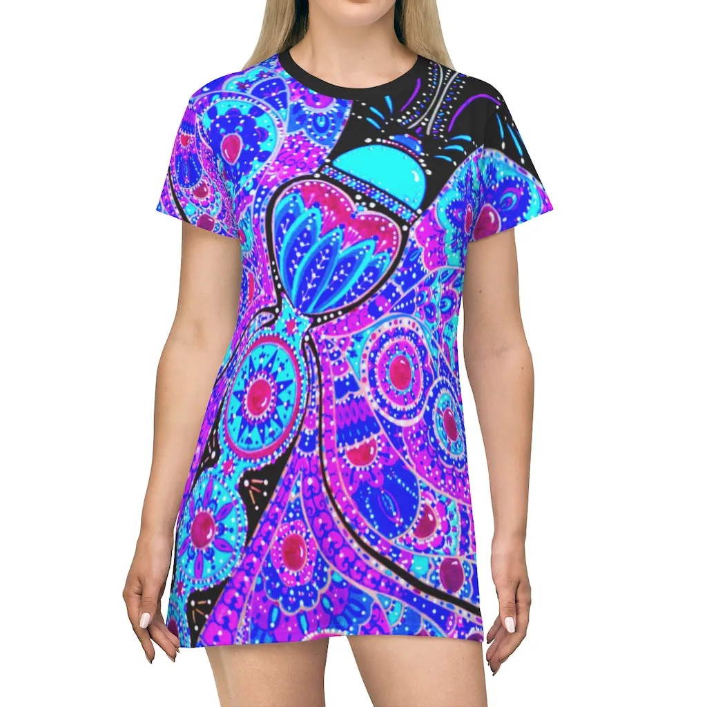 Wings Of Light - Ann Hollingsworth - All Over Print T-Shirt Dress