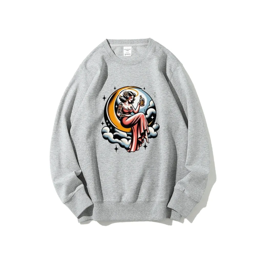 Women High Life Girl Graphic Sweatshirts