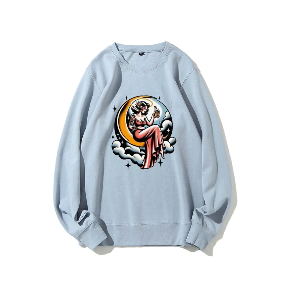 Women High Life Girl Graphic Sweatshirts