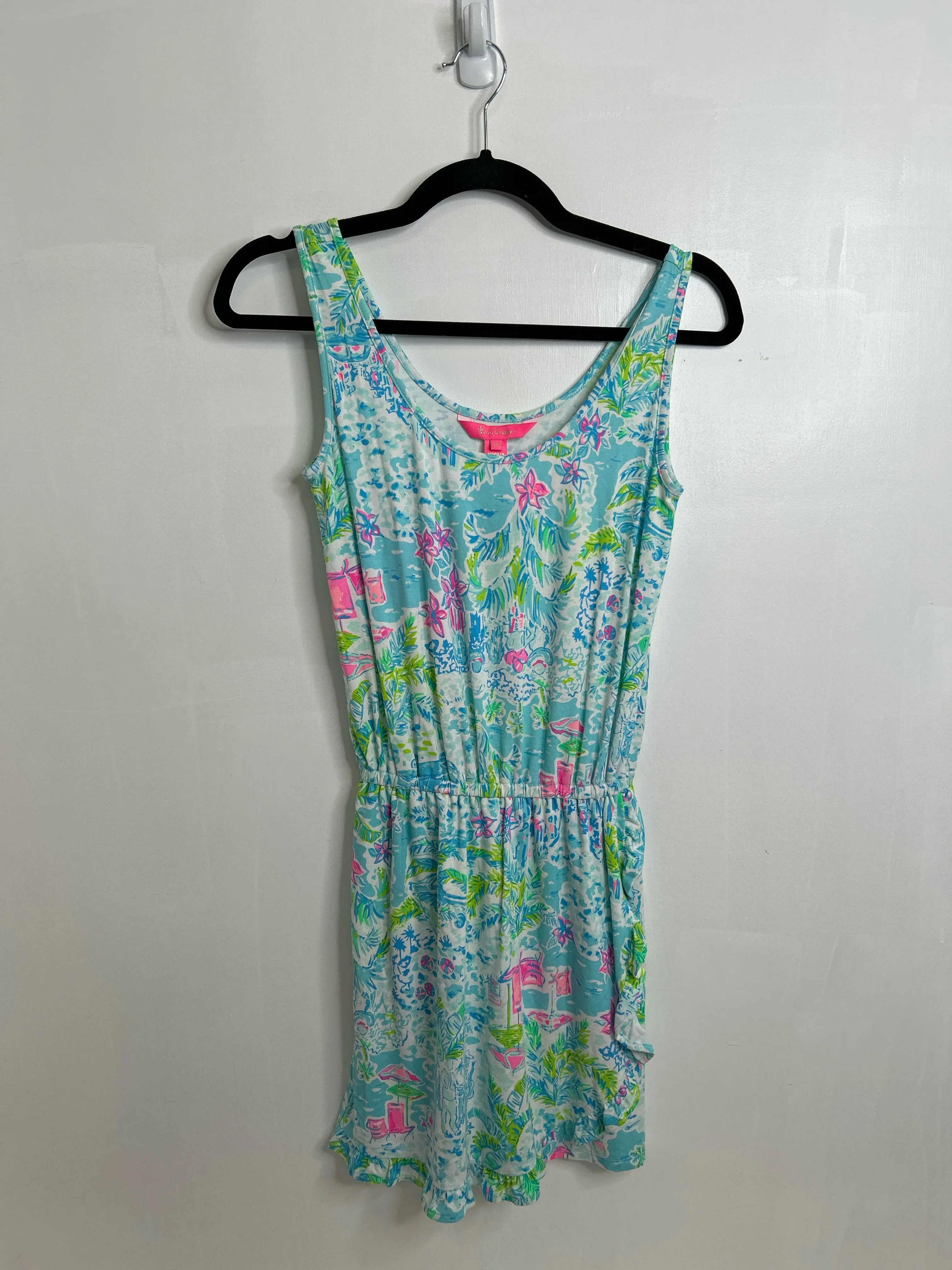 Womens Size XXS Misses Blue Lilly Pulitzer Romper