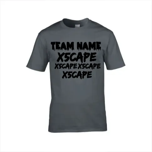 X5CAPE Custom T-Shirt With Sponsors - Dark Colours
