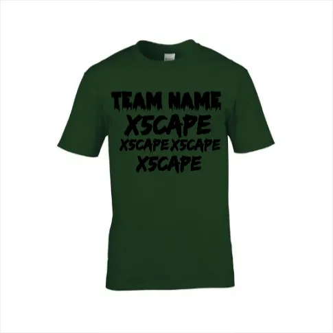 X5CAPE Custom T-Shirt With Sponsors - Dark Colours