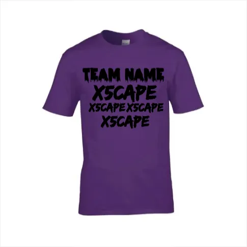 X5CAPE Custom T-Shirt With Sponsors - Hot Pink