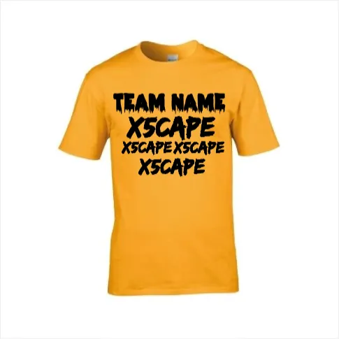 X5CAPE Custom T-Shirt With Sponsors - Hot Pink
