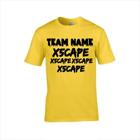 X5CAPE Custom T-Shirt With Sponsors - Hot Pink