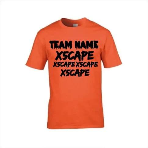 X5CAPE Custom T-Shirt With Sponsors - Hot Pink