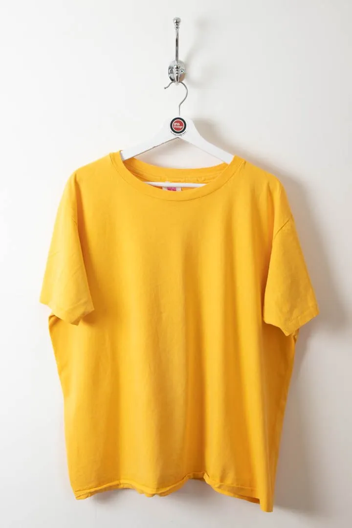 Yellow Single Stitch T-Shirt (L)