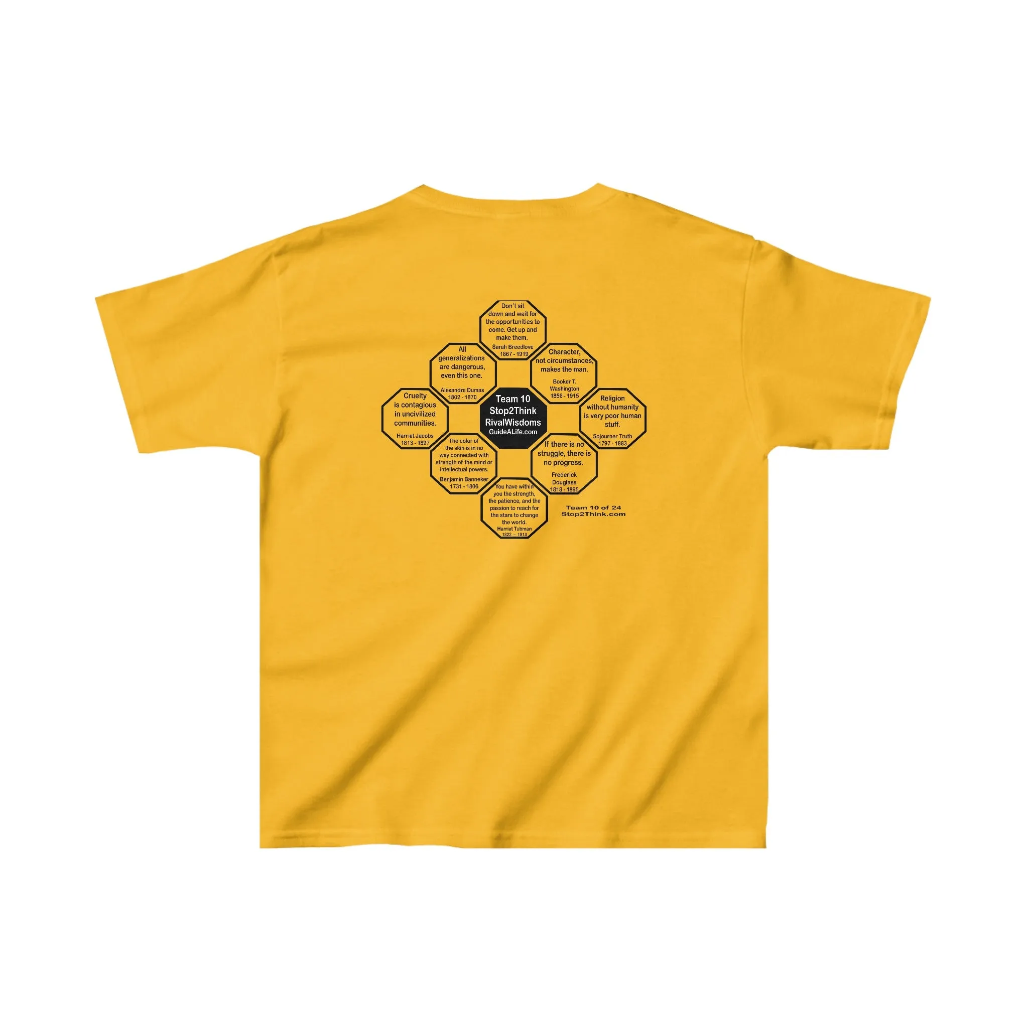 YT-10.6- The color of the skin is in no way connected with strength of the mind or intellectual powers.   -   Benjamin Banneker  1731 - 1806