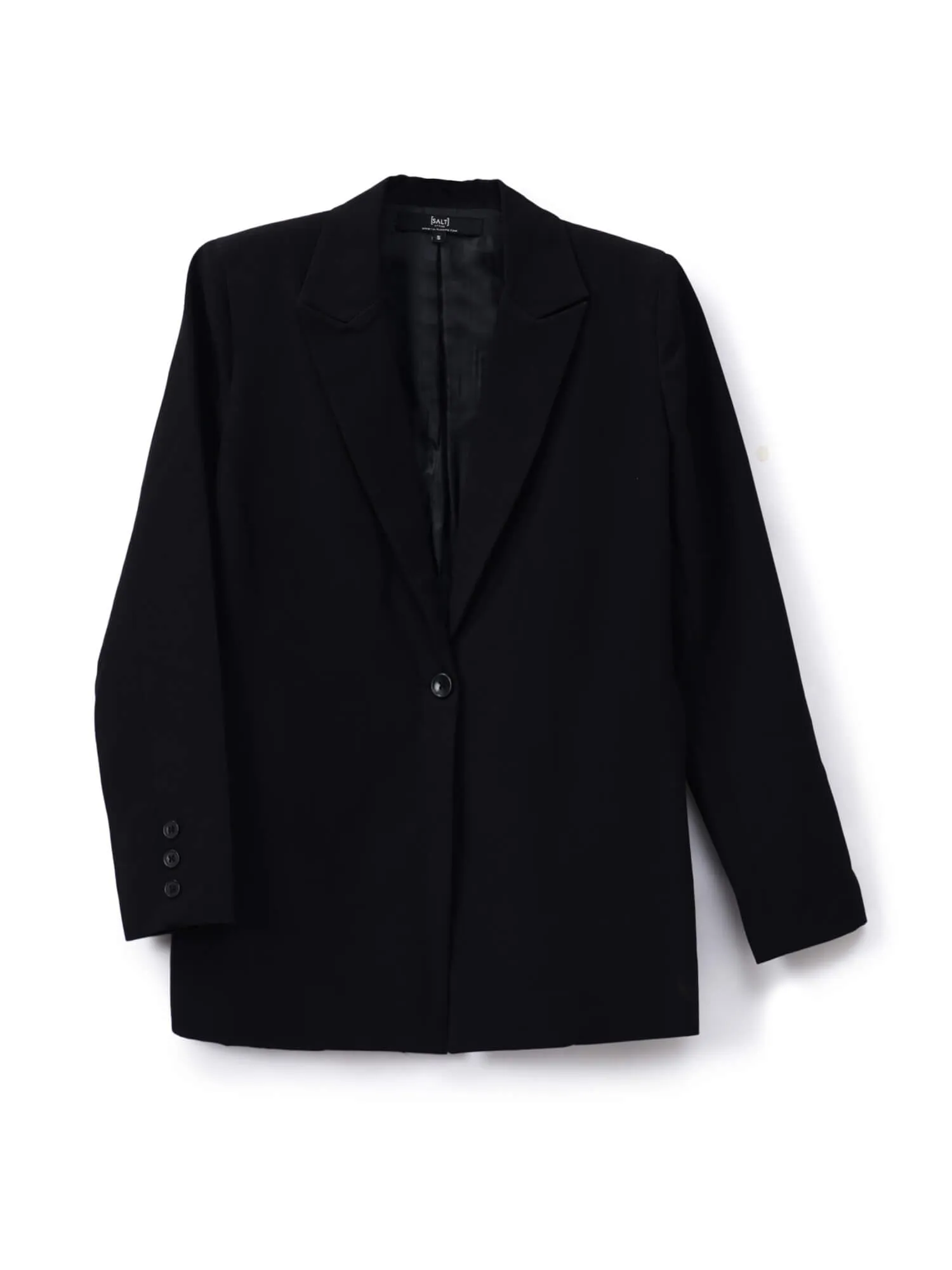 Zoey Single Breasted Blazer-Black